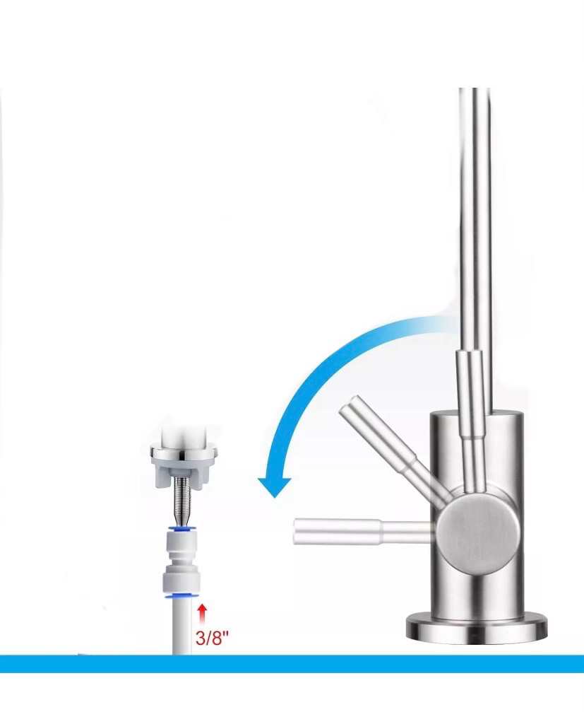 Bright Water Filters - V-3E Under-Sink Water Filter System with Tap