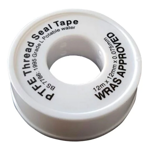 Bright Water Filters - Polytetrafluoroethylene Thread Seal Tape – 12m × 12mm