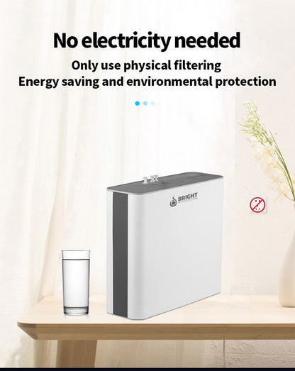 Bright Water Filters - V-3E Under-Sink Water Filter with 3-Way Tap – Brushed Chrome