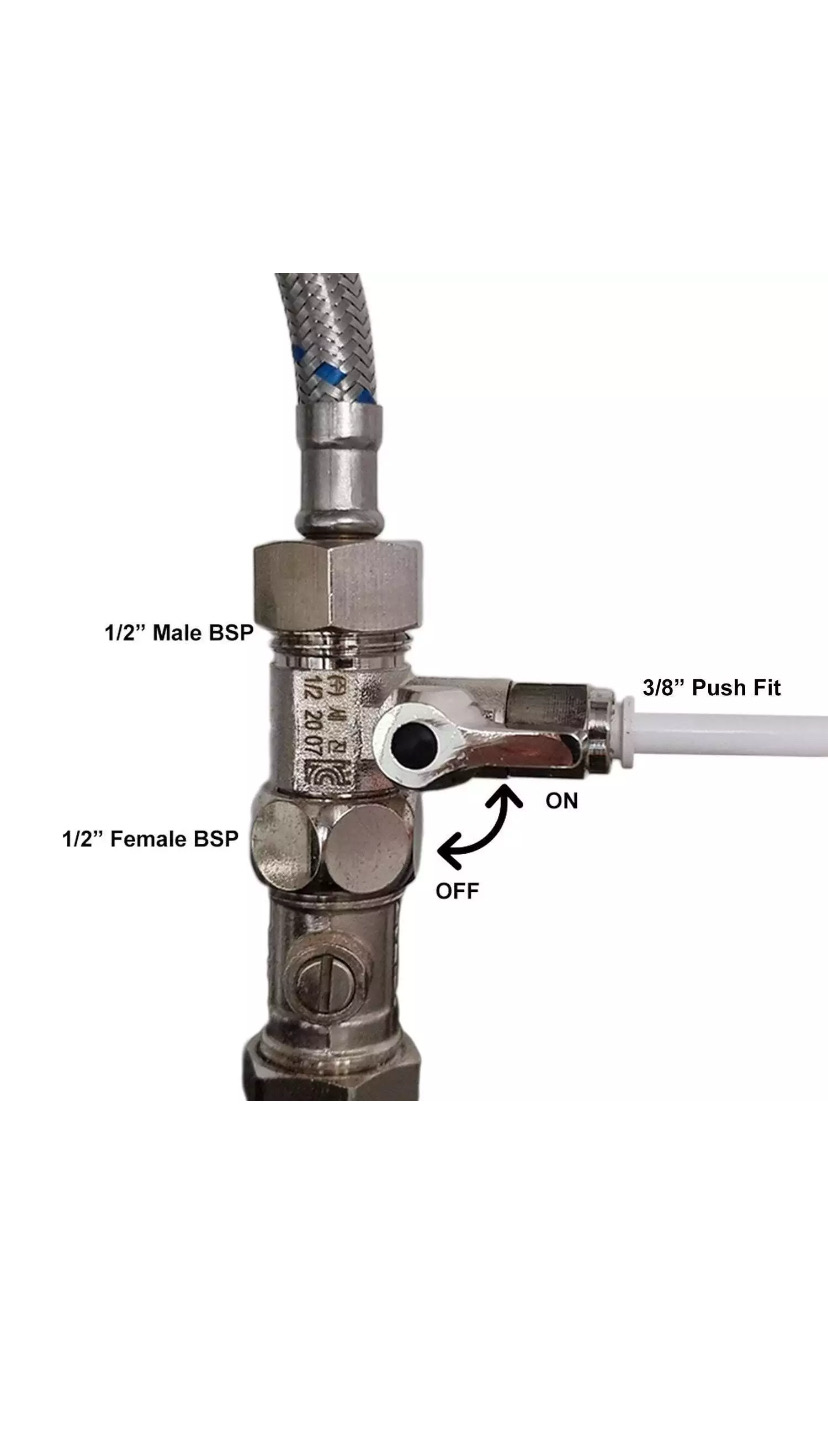 Bright Water Filters - Water Filter Push-Fit Quick Connect Valve – Male & Female