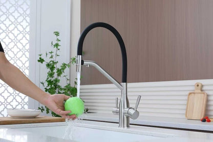 Bright Water Filters - Magnetic 3-Way Filtered Water Tap – Stainless Steel Pull-Out