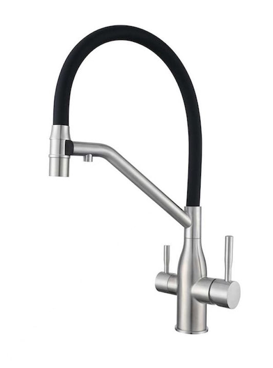 Bright Water Filters - Magnetic 3-Way Filtered Water Tap – Stainless Steel Pull-Out