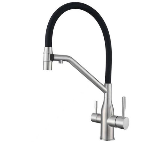 Bright Water Filters - Magnetic 3-Way Filtered Water Tap – Stainless Steel Pull-Out