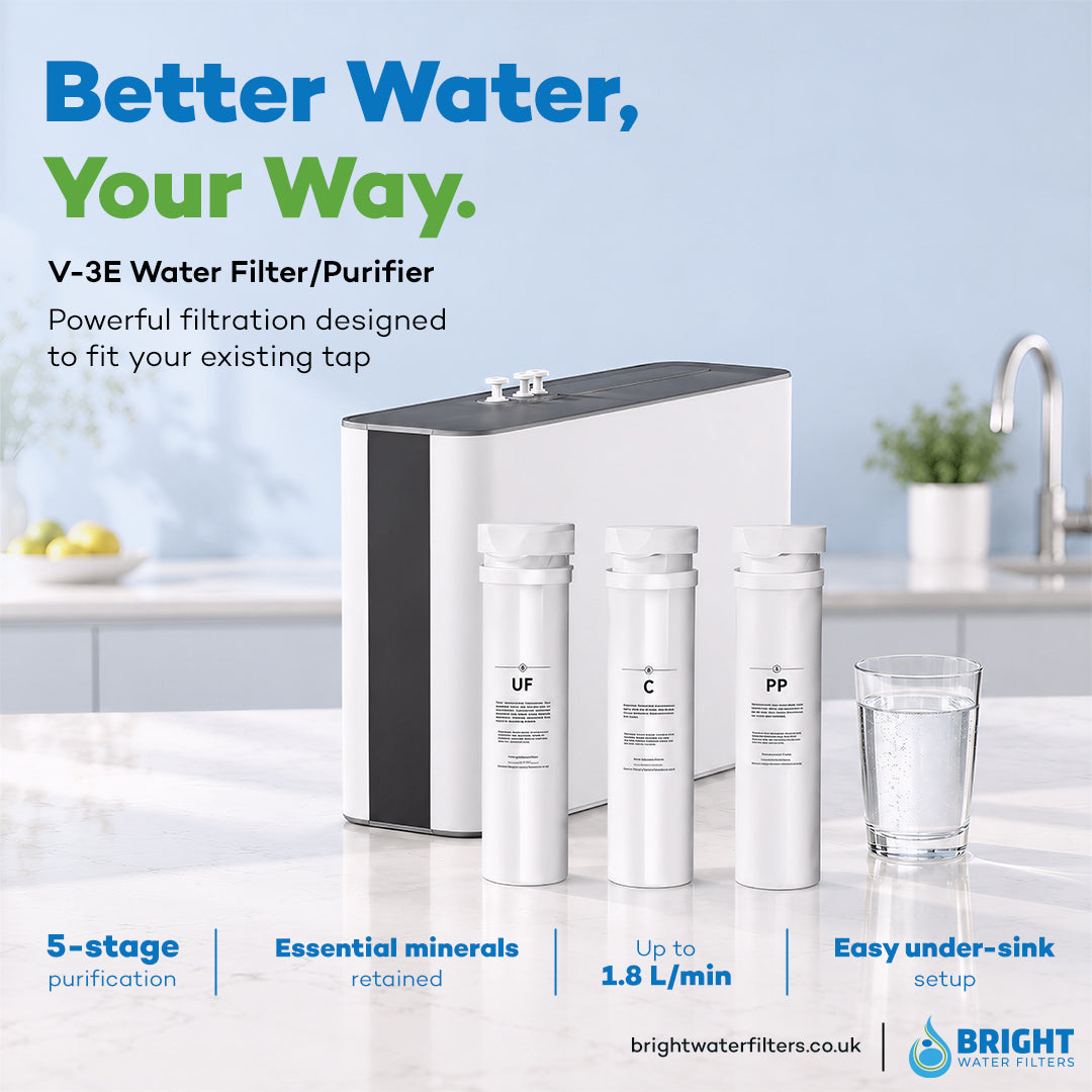 Bright Water Filters - V-3E Under-Sink Water Filter System – Without Tap